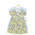 thumbnail image 2 of Hudson Baby Girls Cotton Dresses, Outline Floral Yellow, 12-18 Months, 2 of 4