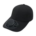 thumbnail image 2 of Solar PoweredHat Baseball Cap – Fast Dry Breathable Sun Protection, 3-Speed , LED Display, USB Type-C Rechargeable, Outdoor Fishing Hiking, 2 of 6
