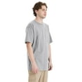 thumbnail image 4 of Hanes Beefy-T Men's Heavyweight Cotton T-Shirt (Big & Tall Sizes) Light Steel 4XT, 4 of 10