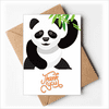 Chinese Panda Traditional Art Pattern Thank You Cards Envelopes Blank Note