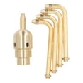 thumbnail image 2 of Rotating Brass Fountain Nozzle with 4 Arm Design for Garden, Pond Courtyard, Full Brass Material, 2 of 7