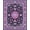 Purple Pink, Pattern 8, variant on ODIKA 8'x10' Washable Area Rug Non-Shedding, Easy Care, Purple Vintage Plum Distressed Scroll Border Pink Mauve Boho for King Size Bedroom Under Bed, Master Suite