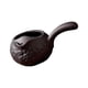 thumbnail image 2 of Tetera de cerámica con mango lateral con filtro de té, teteras para cocina, restaurante, Picnic, regalo para amantes del té al aire libre , negro con negro con palabra, 2 of 8