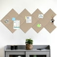thumbnail image 5 of Bulletin Felt Board Pin Board 12 Pack Large Cork Board for Wall Felt Wall Tiles with Removable Adhesive Tabs, Bulletin Boards for Walls Large Corkboard for Office Home School, Latte, 5 of 10
