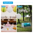 thumbnail image 6 of Uxcell Tissue Paper Pom Poms Flower Balls, Party Hanging Paper Flower Balls Decoration for Birthday Wedding Home Decor Pink 12, 6 of 6