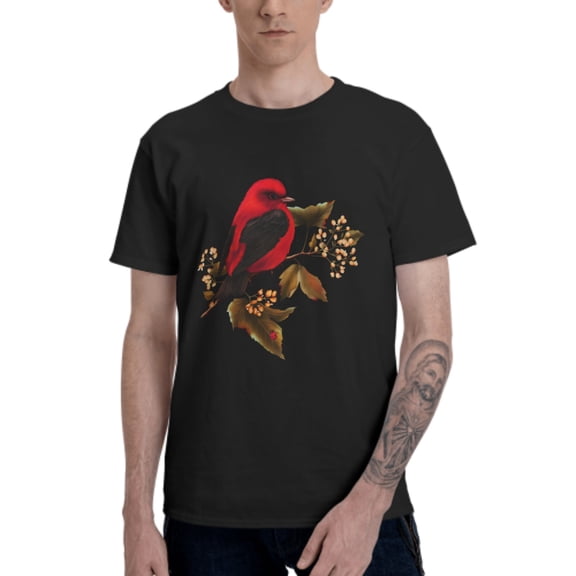 Hummingbird Men's T-Shirt Cotton 100% Summer Tops Fashion Casual Hummingbird Short Sleeves for Men Women Round Collar Top Tees