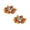 C-2pc, variant on 2 Pack Mini Fall Candle Ring Wreath Set, Artificial Maple Leaf Pumpkin Berry Candle Holder Rings for Fireplace Mantel Long Table Farmhouse Indoor Thanksgiving Halloween Decor