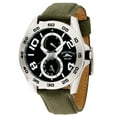 thumbnail image 1 of RLX1072 Men's Relax Black Dial Green Grosgrain Strap Watch, 1 of 1