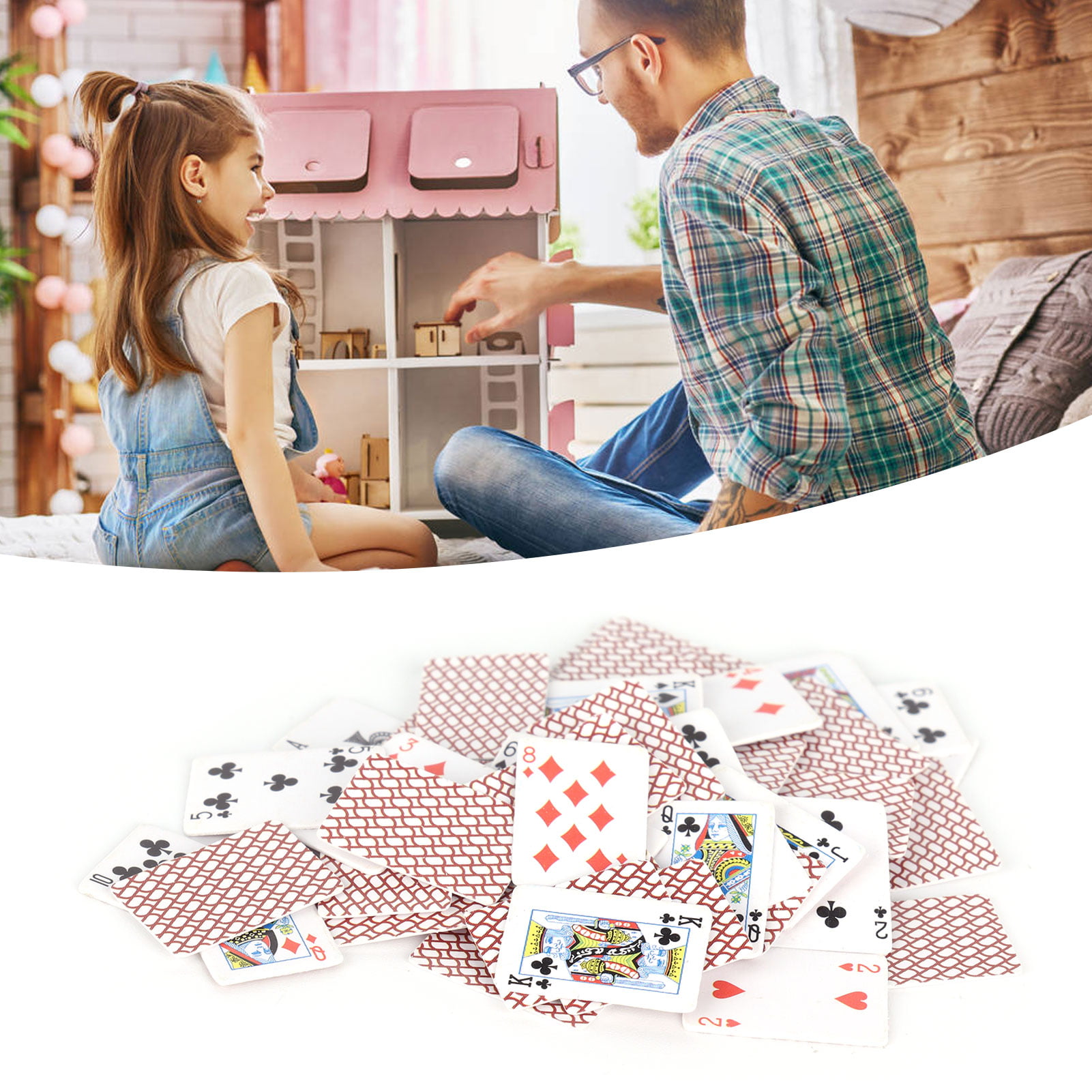 Dollhouse Accessories Doll House Playing Cards Dollhouse Dolls For Bedroom For 