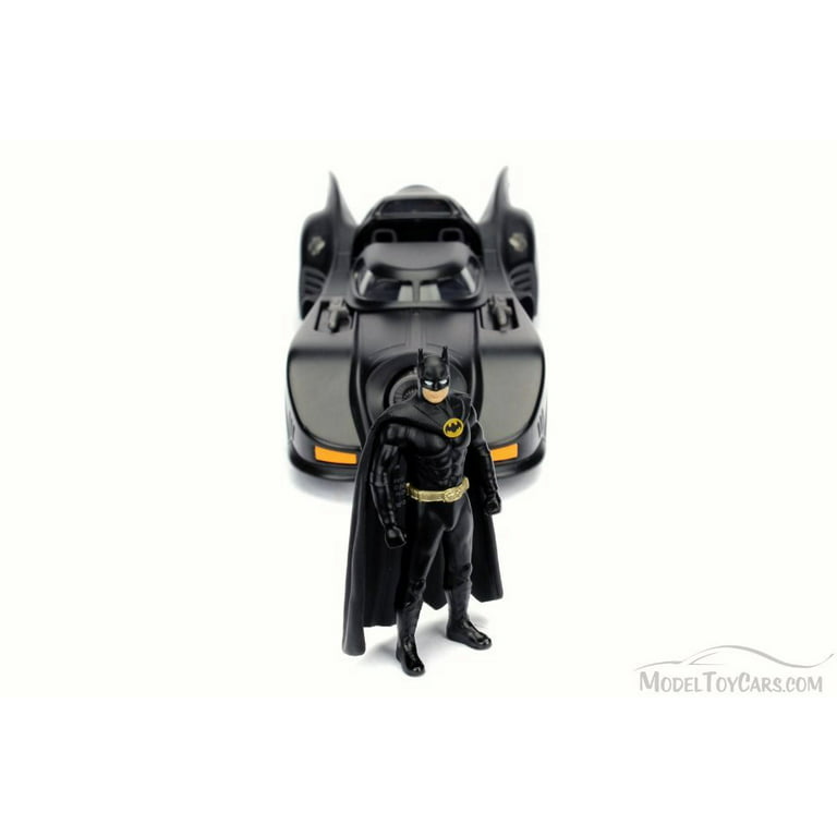 Batman (1989) Batmobile w/ Armor & Batman, 1:24 Scale Vehicle & 2.75 Figure