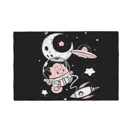 

C-Lefairy Set Of 4 Personal Anime Tablecloths Waterproof Non-Slip Washable For Restaurant Kitchen Table Decoration Cartoon Printed Double Layer Faux Linen Placemats 12 X 18