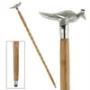 Design Toscano Animal Menagerie Chrome-Plated Walking Stick Collection: Peacock