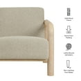 thumbnail image 3 of Sereno Boucle Accent Chair in Marble Oak, 3 of 9