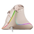 thumbnail image 1 of Ratón Nulea M504 Alámbrico Vertical USB Ergonómico 4 DPI 11 RGB Rosa, 1 of 8
