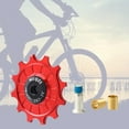 thumbnail image 3 of Bike Guide Wheel, Aluminum Alloy Rear Derailleur Jockey Wheel Rear Derailleur Pulley Bike Accessories - 12T Red, 3 of 10