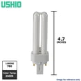 thumbnail image 2 of USHIO Compact Fluorescent 13w CF13D/835 Light Bulb, 2 of 4