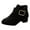 ZA-Black, variant on Girls Boots for Fall Children's Short Boots Winter Children's Shoes Girls Fashionable Soft Silver,US 13