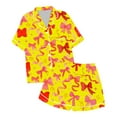 thumbnail image 1 of Pyjamas Imprimés Nœud Papillon Décontractés pour Filles, 1 of 4