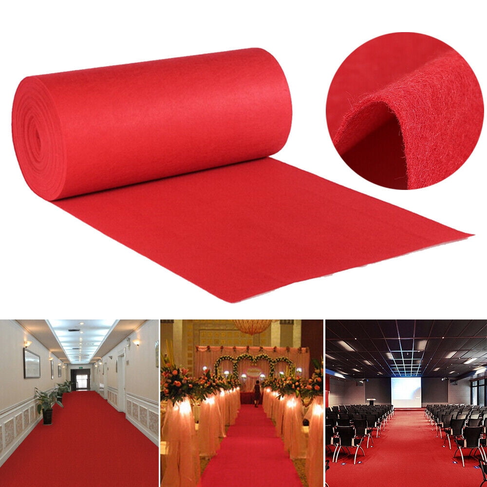 Red Carpet Runner 3.3ft x 40ft Wedding Birthday Party Decorations Red