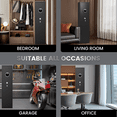 thumbnail image 4 of Omethey 4-5 Fireproof Gun Safe, Digital Shotgun Safe for Home, Long Gun Safe with Backlit Keypad & LED Light, Gun Cabinet with Removable Shelf, Adjustable Gun Support, Pistol Bag & Metal Storage Box, 4 of 6