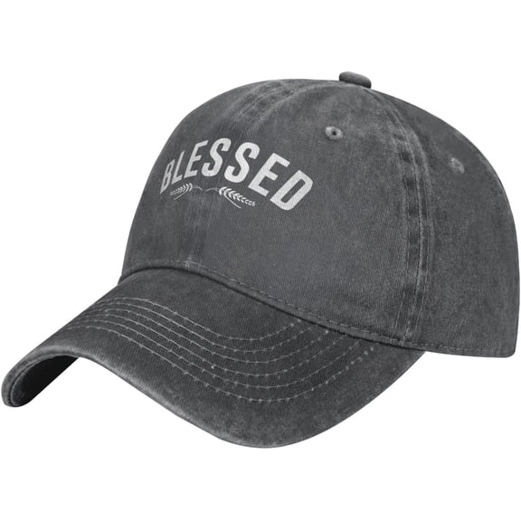 Blessed, Christian, Faith, Cool Christian, Jesus Cowboy Hat Men Baseball Cap Hats for Women Adjustable Trucker Hat