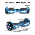 thumbnail image 7 of SIMATE 6.5" Hoverboard for Kids adults，Ages 6+,8.5 mph & 8.5 Miles, Self Balancing Wheel Scooter,Bluetooth Speakers and LED Light,Pink, 7 of 7