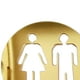thumbnail image 4 of Mannelijke y vrouwelijke toilet tekenen, símbolos gráficos Pictogram plakkaat Amarillo, 4 of 5