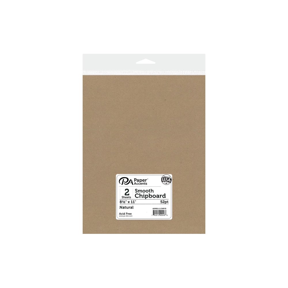 Chipboard 8.5x11 XL Heavy 32pt Natural 2pc
