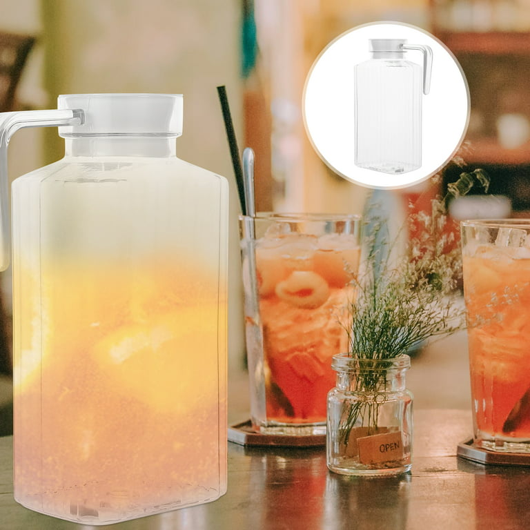 1.7 Litre Plastic Water Jug for , Milk, Cocktail, Water Jug with Lid  Transparent Water Container Perfect