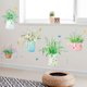 thumbnail image 5 of Pegatinas de pared de PVC con flores frescas y plantas verdes | Adhesivos murales removibles para dormitorio, sala de estar, porche | Decoración de pared para habitaciones infantiles, guarderías y, 5 of 9