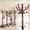 retro round, variant on swing 73" Wooden Coat Rack Stand,Coat Racks Freestanding With 14 Hooks And Solid Round Base Heavy Duty Adjustable Height Hall Tree Coat Rack for Entryway Hallway Foyer Office Bedroomf