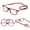 Red, variant on NXMY Reading Glasses Hanging Folding Magnetic Front Click Connect Neck Readers Lightweight Eyeglasses for Men and Women 1.5 Magnification