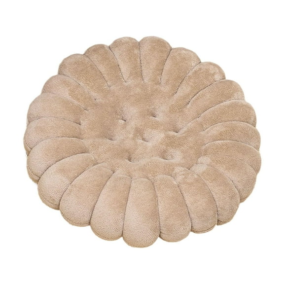 Fzaqwen Plush Floor Cushion Comfortable Chair Cushion Floor Cushion for Office Sofa Home Round Khaki