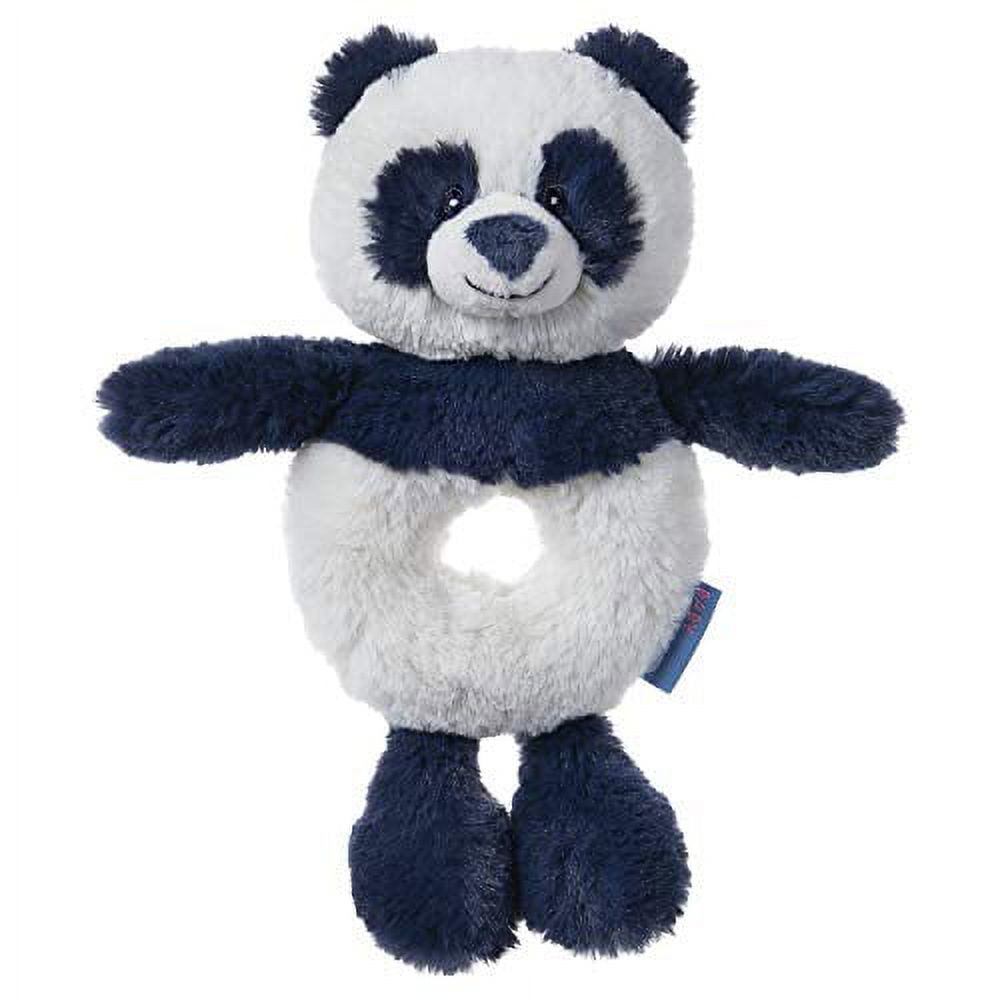 Baby GUND Baby Toothpick Cooper Panda Rattle Plush Stuffed Animal, Blue, 7.5"