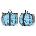 thumbnail image 2 of fastboy Basketball Bag Backpack Waterproof Mesh Pockets for Football Volleyball gray blue, 2 of 8