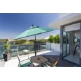 thumbnail image 2 of California Umbrella 11' Patio Umbrella in Olefin Frost Blue/Bronze, 2 of 4
