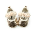 thumbnail image 3 of Coduop Toddler Baby Girls Sequins Bling PU Shoes Headband Lace Bow Tie Slippers 0-18 Months, 3 of 6