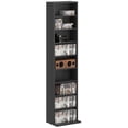 thumbnail image 1 of HOMCOM Armoire de Rangement Multimédia, Étagère à DVD à 9 Niveaux avec 6 Tablettes Ajustables, 1 of 10