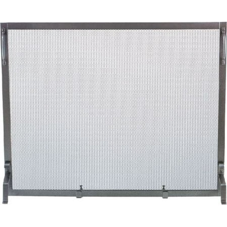 Natural Wrought Iron Screen - Natural Wrought Iron Panel Screen - 31 inch