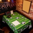thumbnail image 4 of Soccer Party Tablecloth, Plastic Tablecloths Disposable World Cup Table Cover Party Decorations Sports Table Cloth Themed Party Supplies Favors, 54x108in, 4 of 7