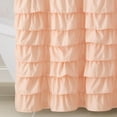 thumbnail image 5 of VCNY Home Melanie Pink Solid Ruffle Polyester Shower Curtain, 72" x 72", 5 of 5