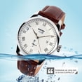thumbnail image 3 of Reloj de negocios para hombre, correa de cuero, reloj de pulsera Vintage, informal, resistente al agua para amantes JShteea El nuevo, 3 of 9