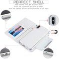 thumbnail image 4 of iphone 7plus/8plus plus Étui Portefeuille en Cuir Grand Boucle Séparable Étui Blanc, 4 of 7