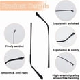 thumbnail image 6 of 2 Set Gunmetal Glasses Temple Arms Eyeglasses Replacement Leg Accessories Spectacle Legs Universal Eyewear Repair Frame Temple Replacement with Screwdriver Screw Washer for Glasses 2sets, 6 of 9