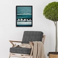 thumbnail image 2 of Row Of White Fisherman Cottages Isle Of Jura Art Print Framed Poster Wall Decor 12x16 inch, 2 of 5
