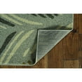 thumbnail image 2 of 7' x 11' Grey Feather Pattern Indoor Outdoor Area Rug, 2 of 3