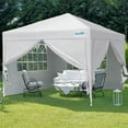 thumbnail image 3 of Quictent 10'x10' Pop up Canopy Tent with Sidewalls Instant Outdoor Gazebo Easy Party Tent Enclosed Waterproof, Easy Set up (White), 3 of 9
