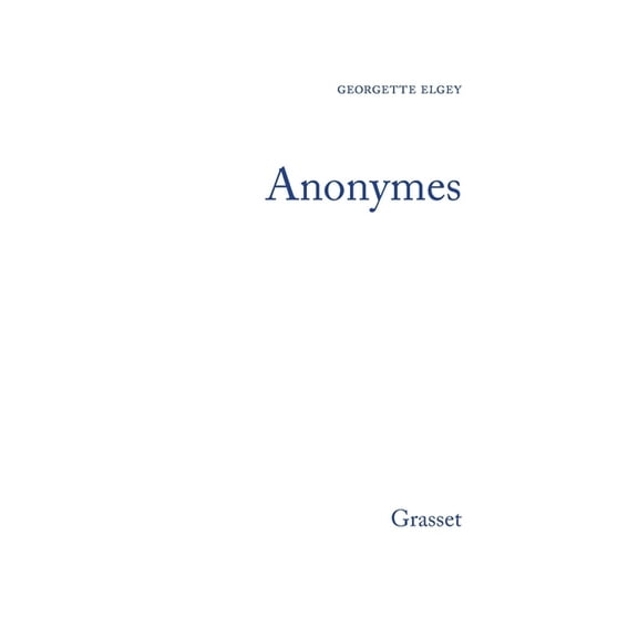 Anonymes, (Paperback)