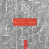 Hanroy 8" Rubber Paint Roller for Wall Painting & Decoration, Embossing Classic Brick Texture Pattern Roller for DIY Home Projects