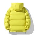 thumbnail image 4 of Men Puffer Jacket Winter Warm Hooded Down Jacket Zip Up Parka Padded Outwear Relaxed Fit Puffer Jacket Jackets for Men Green M, 4 of 7